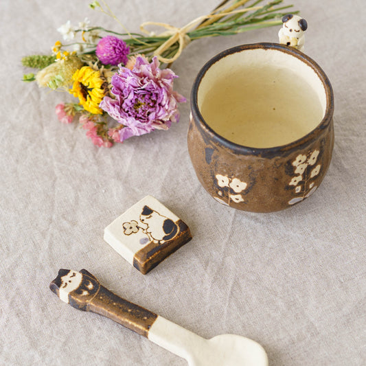 Chopstick Rest Cat | Maruban Ceramics Factory