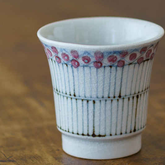 Teacup old Tobe pattern Red | Tosai gama