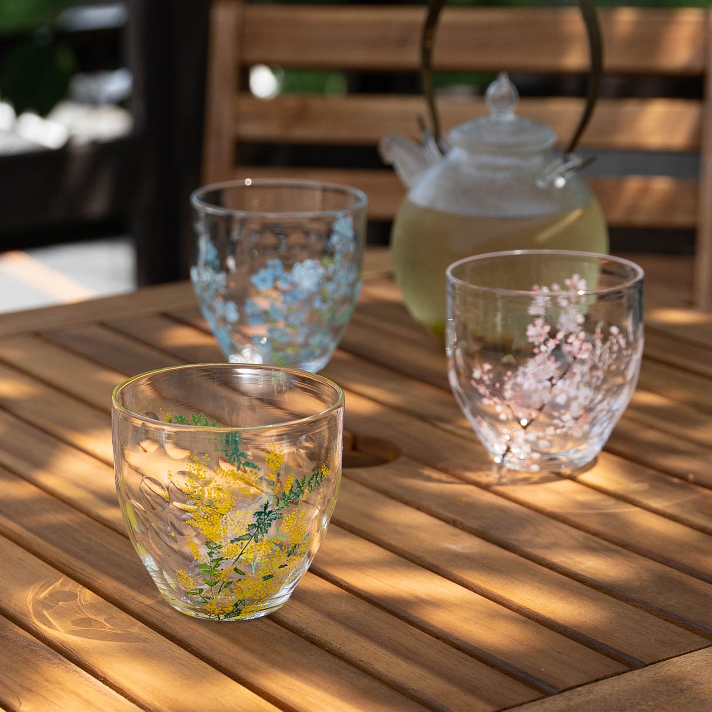 百花景 冷茶グラス ミモザ|金津沙矢香