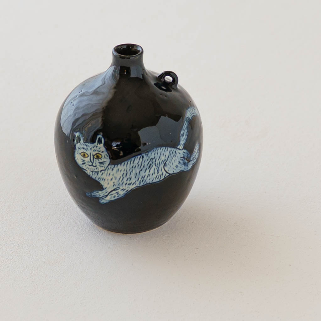 Vase Cat B|poetoria Yuka Taneda