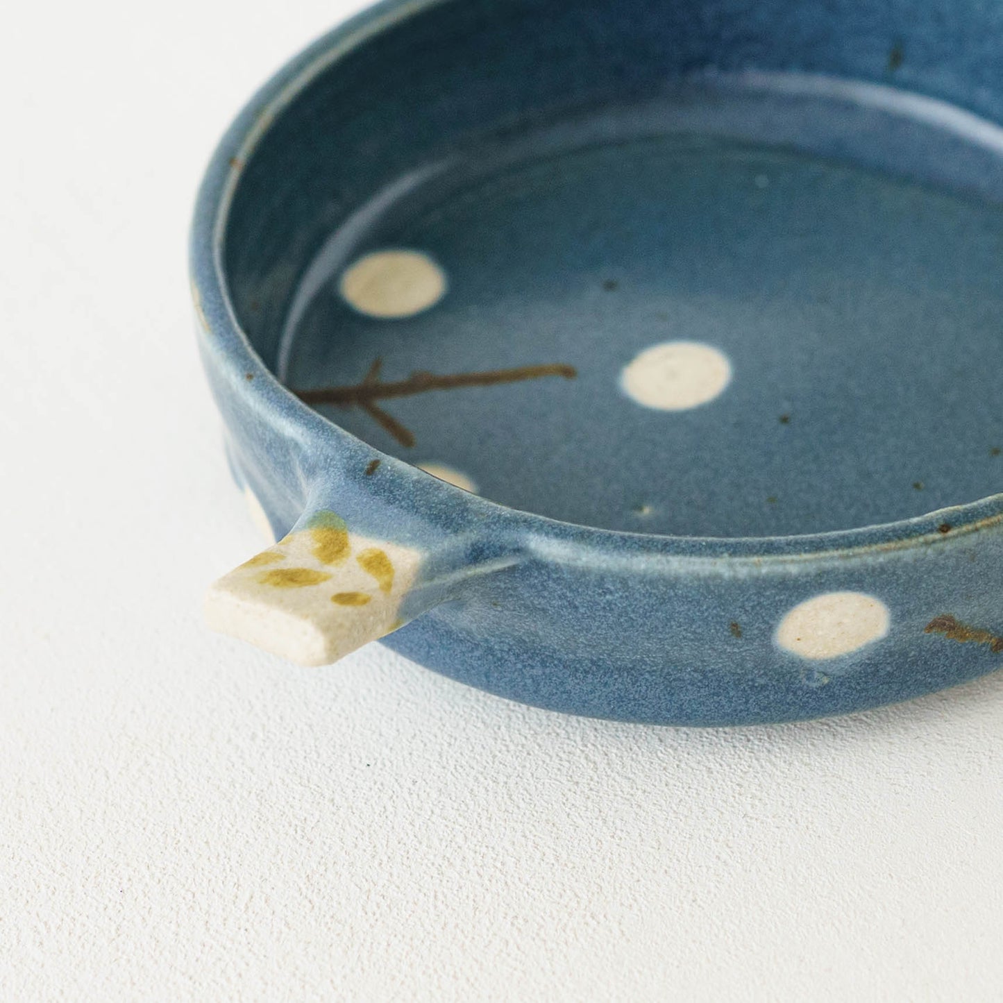 Dip Dish 中 お花 ネイビー|原田晴子
