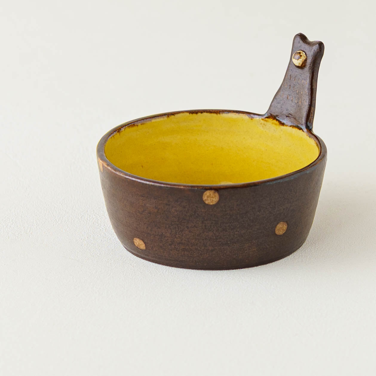 Black bear Dessert Cup Black x Polka Dot | Kumiko Ishikawa