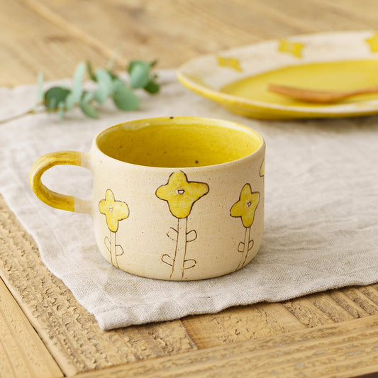 Mug Cup Yellow Flower|Asako Okamura