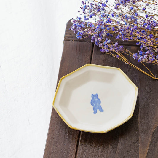 Octagonal plate S bear | Toshiyuki Haramura