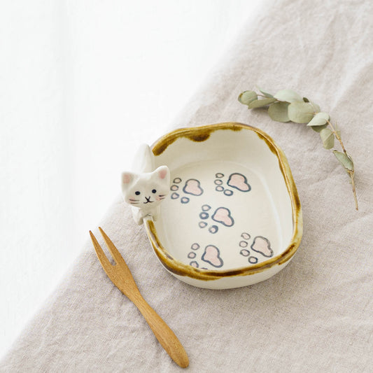 Cat x paw Square Small Plate | Kei Kajita