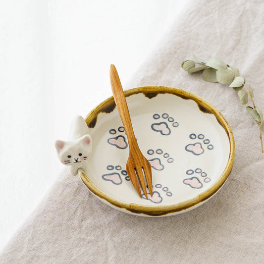 Cat x paw Round Plate | Kei Kajita