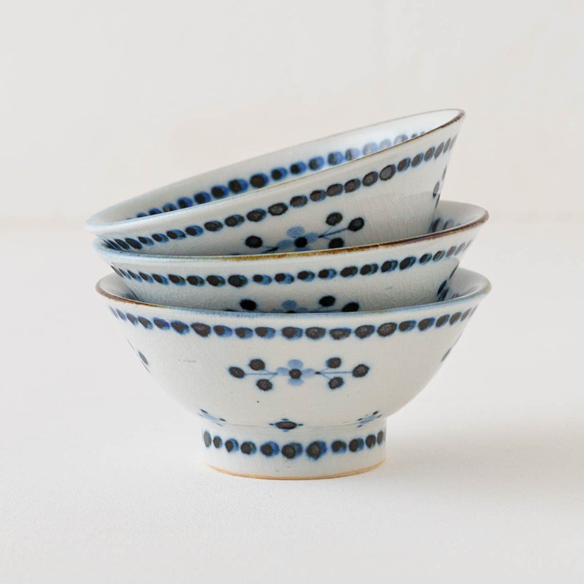 Kotobe pattern rice bowl small Hanagaki pattern Red | Tosai kiln Nagato Ceramics Tobe ware