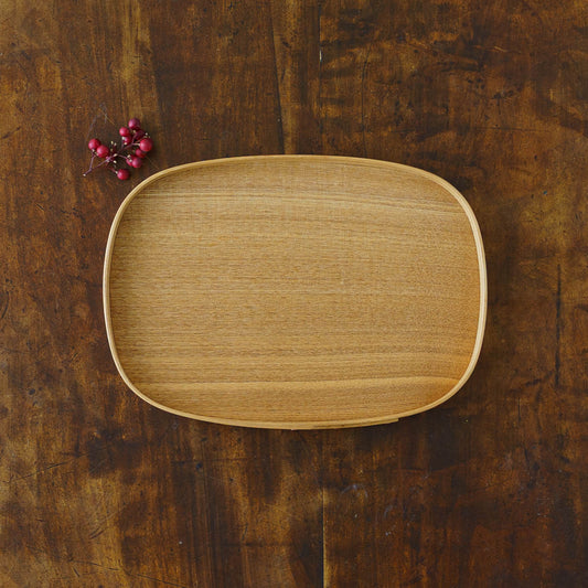 Round Corner mini tray ash | Tomoharu Funahashi