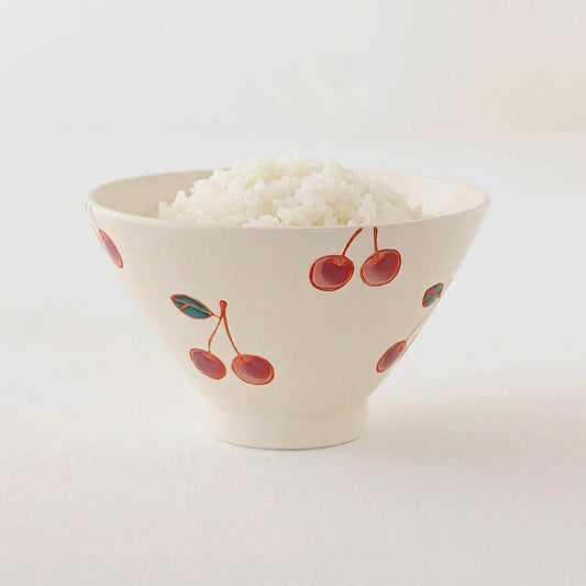 波佐見焼　fruits　ごはん茶碗　サクランボ　Hasamiyaki Rice Bowl Cherry