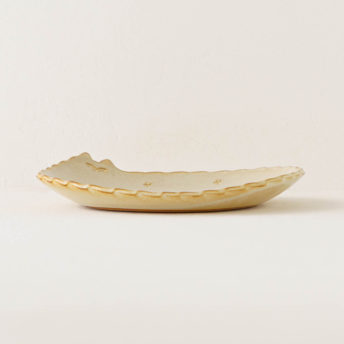 Cat plate L flowers | Atelier Monora