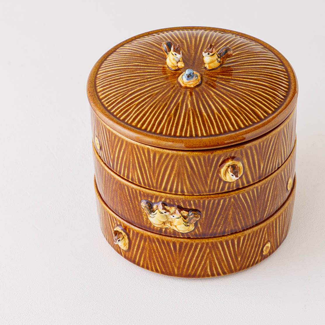 Japanese Tiered Box Squirrel Threehouse | Sugar Poppo