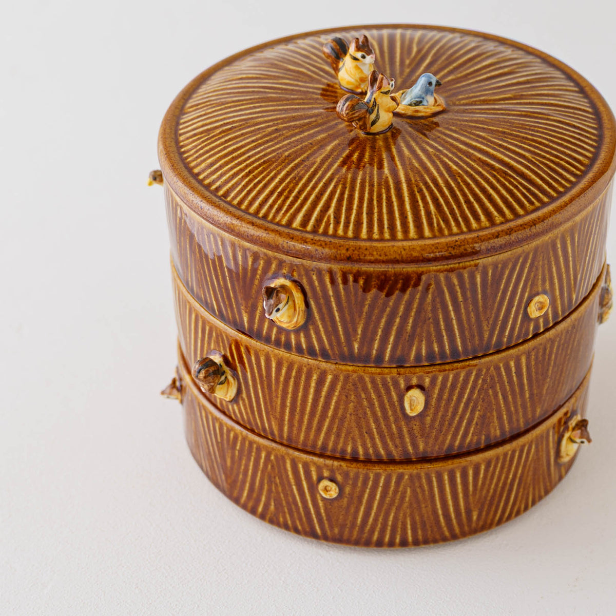 Japanese Tiered Box Squirrel Threehouse | Sugar Poppo