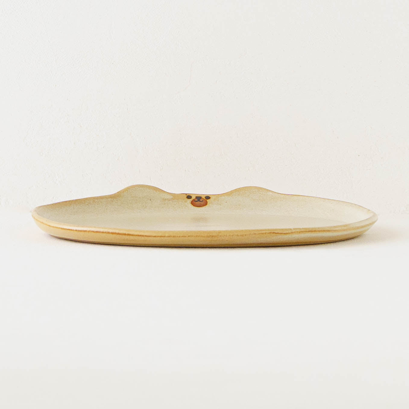 Bear plate L white | Atelier Monora