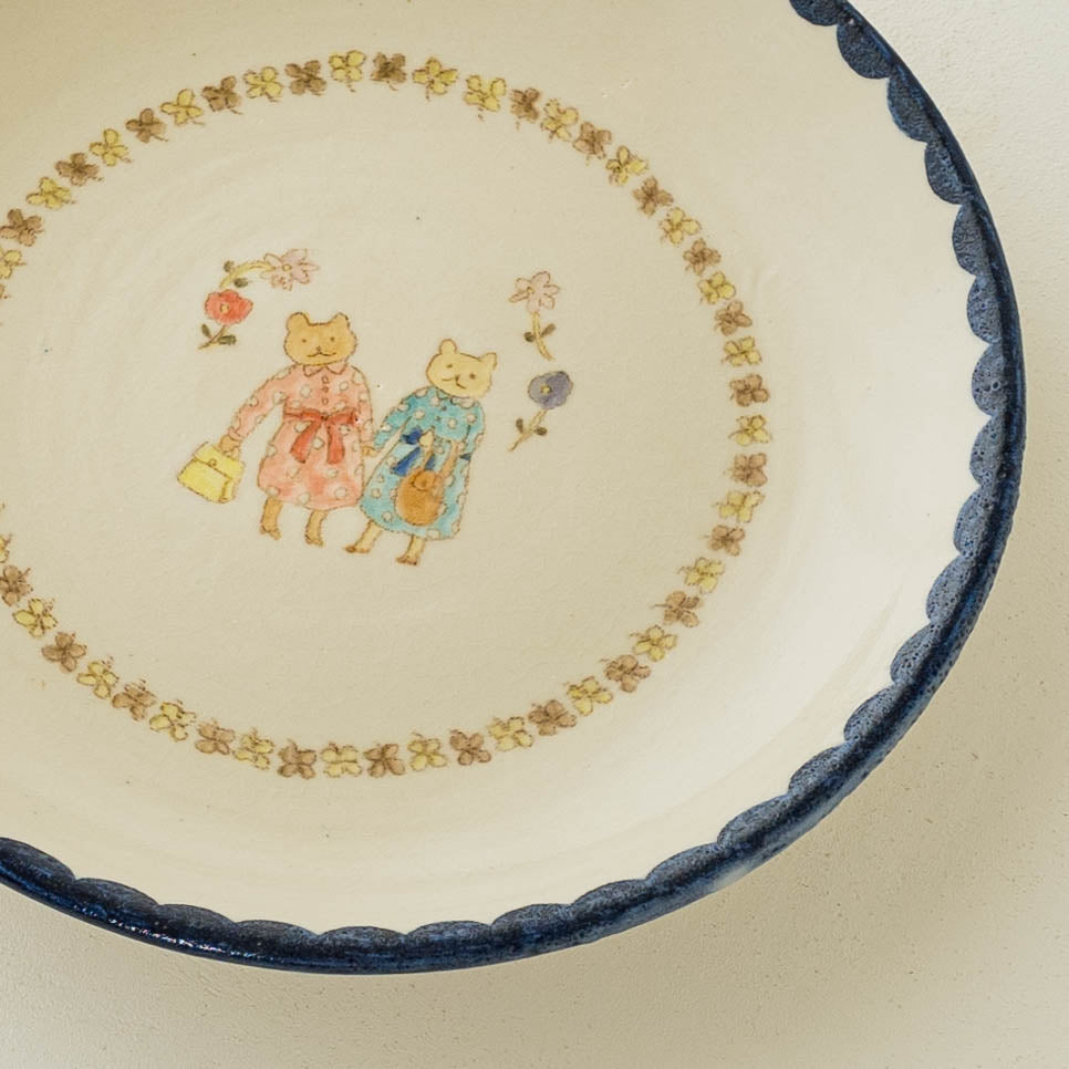 22cm Plate D | Yukiko Nagahama (Yabukarabou)