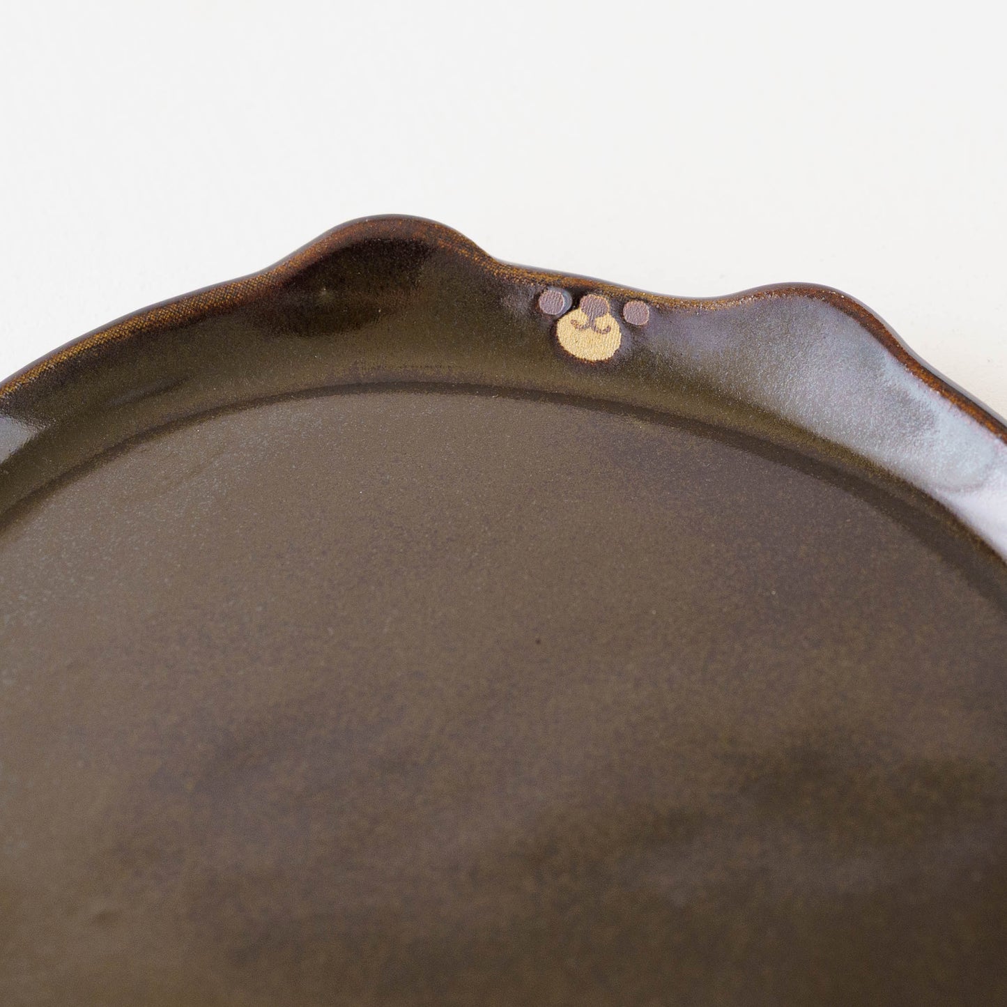 Bear plate brown L | Atelier Monora