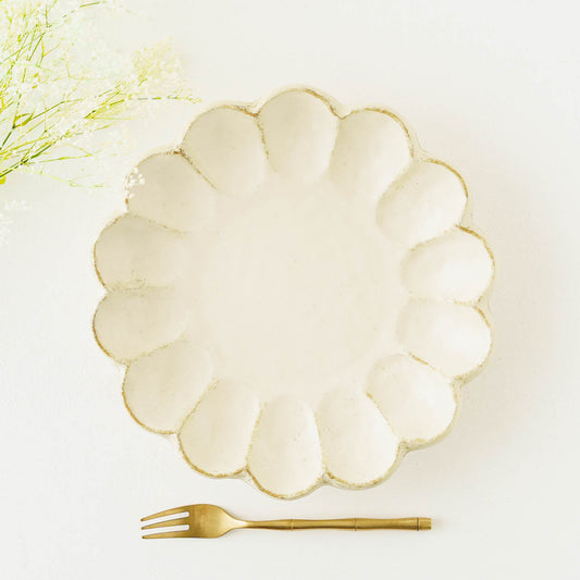 白練　リンカ　21プレート｜美濃焼　カネコ小兵製陶所　Kaneko Kohyo Rinka Plate 21cm