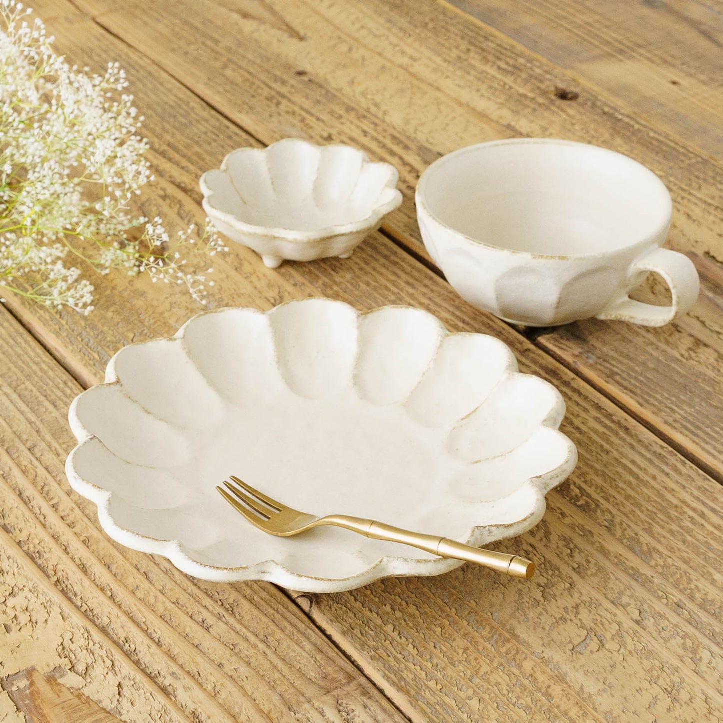 White Rinka 10 bowls｜Kaneko Kohyo