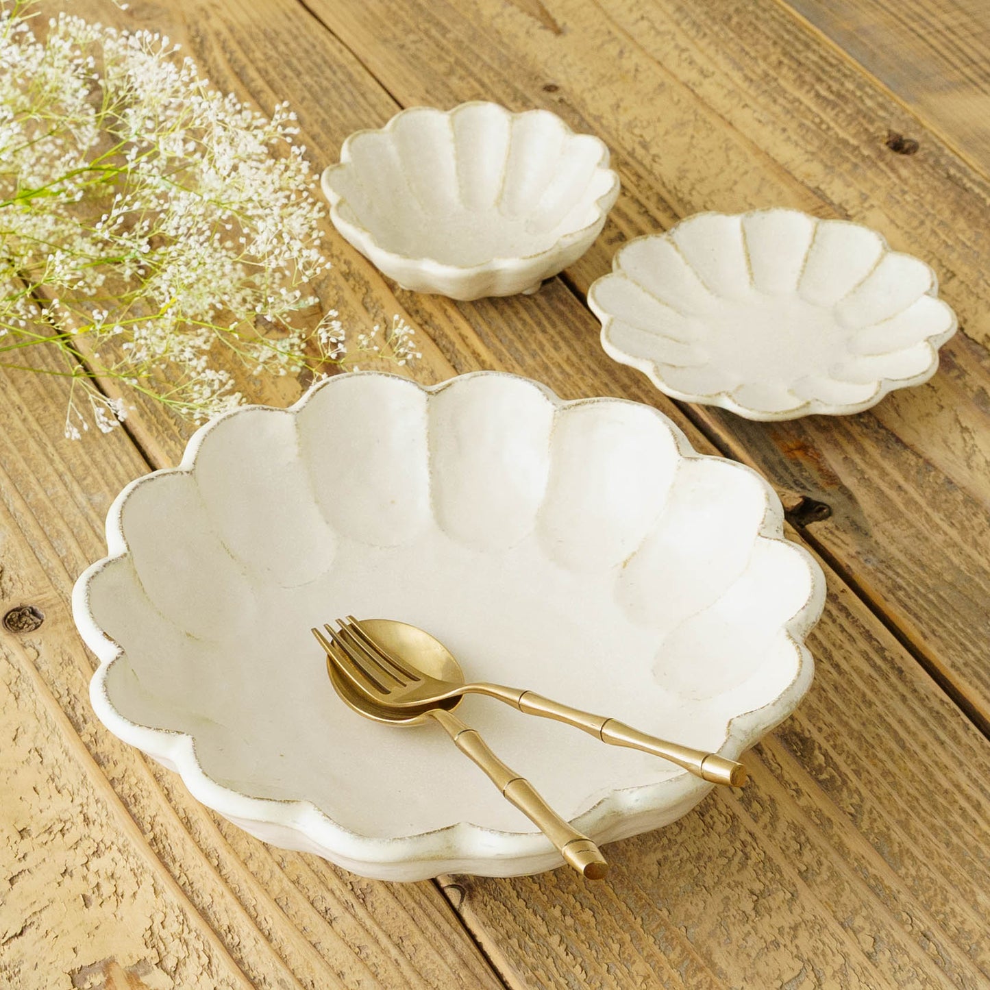 White Rinka 10 bowls｜Kaneko Kohyo
