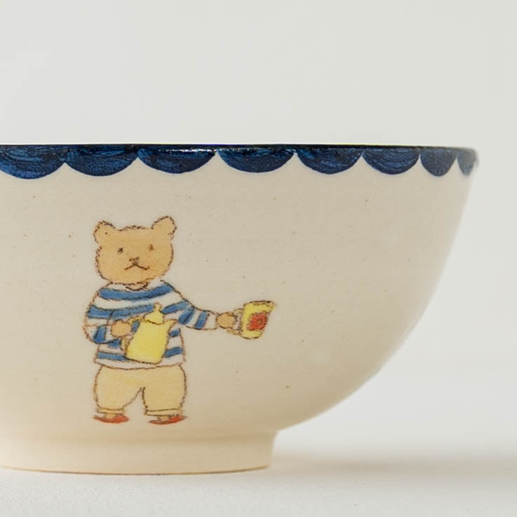 くまねこお茶わん　A｜長浜由起子（やぶから房）