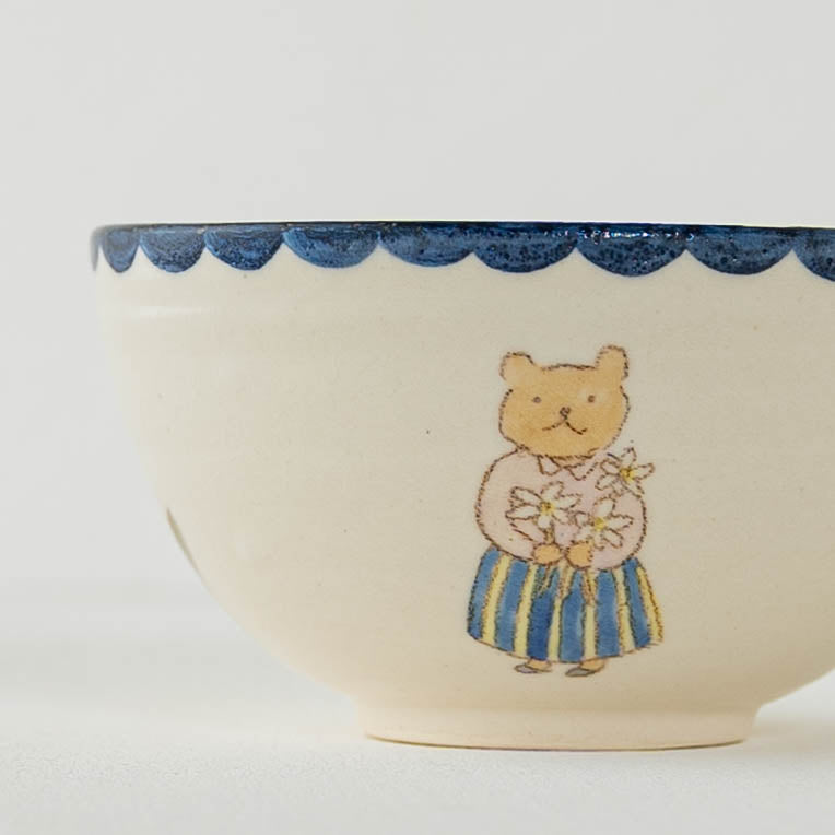 くまねこお茶わん　C｜長浜由起子（やぶから房）