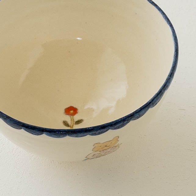 くまねこお茶わん　C｜長浜由起子（やぶから房）