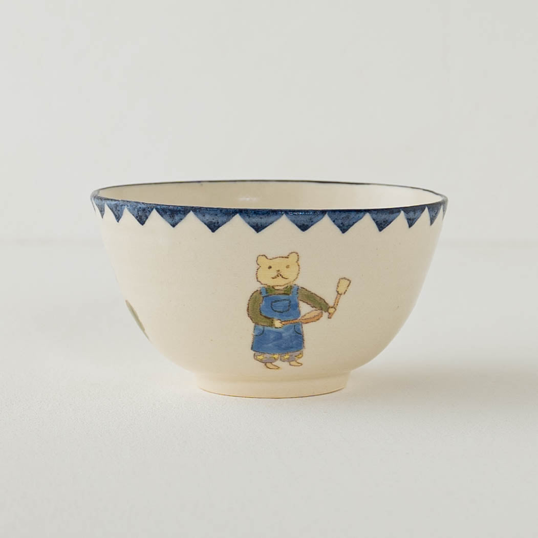 くまねこお茶わん　D｜長浜由起子（やぶから房）