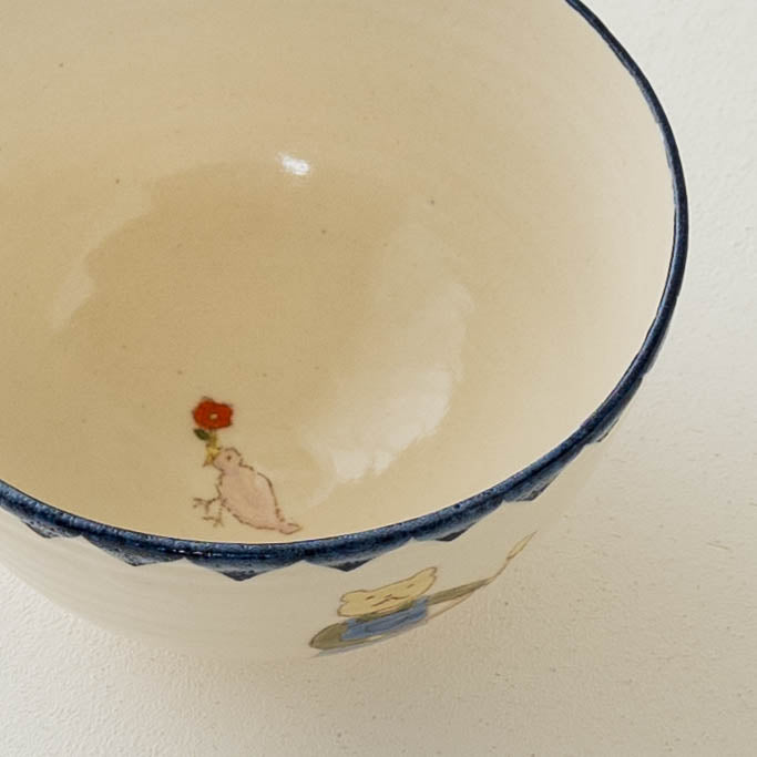 くまねこお茶わん　D｜長浜由起子（やぶから房）