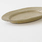 Oval rim plate L kohiki | Sakiko Tomibe