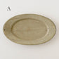 Oval rim plate L kohiki | Sakiko Tomibe