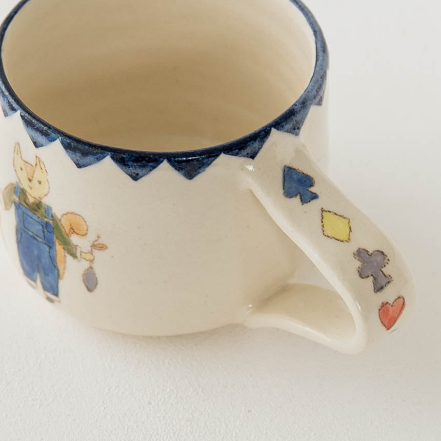 くまねこマグカップ　D｜長浜由起子（やぶから房）