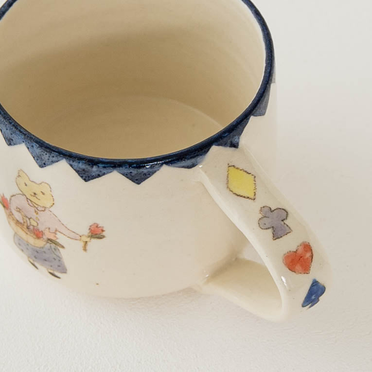 くまねこマグカップ　H｜長浜由起子（やぶから房）