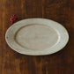 Oval rim plate L kohiki | Sakiko Tomibe