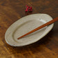 Oval rim plate L kohiki | Sakiko Tomibe