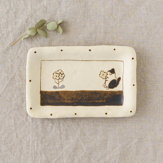 Tray S Cat | Maruban Ceramics Factory