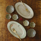 Oval rim plate L kohiki | Sakiko Tomibe