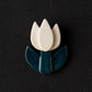 Flower chopstick rest Tulip white｜Michi Tsujimoto