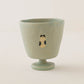 Cup Cat and girl light blue | Aya Watanuki