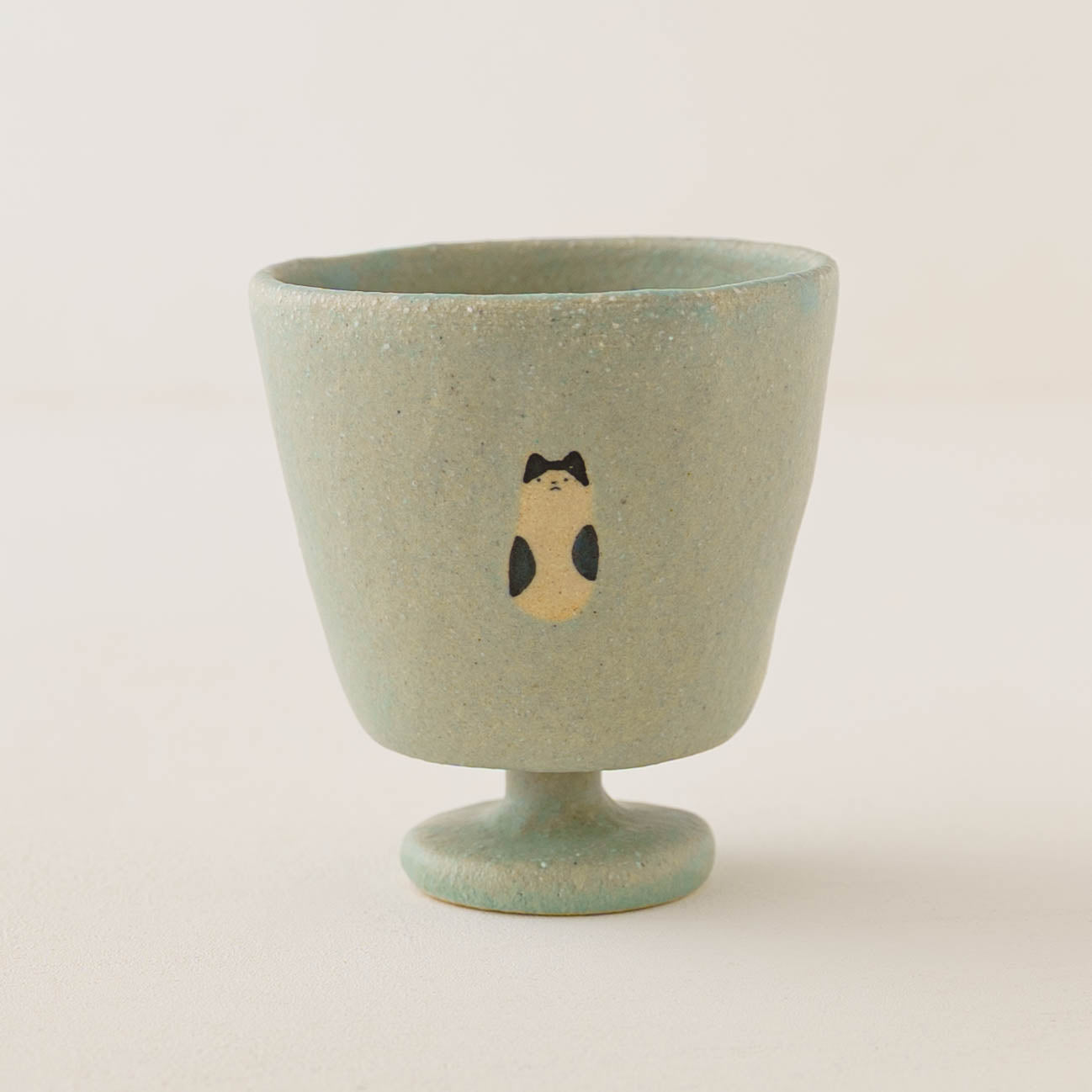 Cup Cat and girl light blue | Aya Watanuki