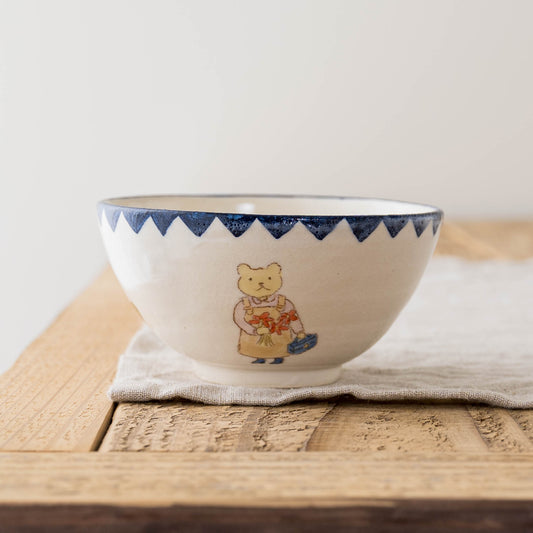 くまねこお茶わん　B｜長浜由起子（やぶから房）