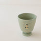 Cup Cat and girl light blue | Aya Watanuki