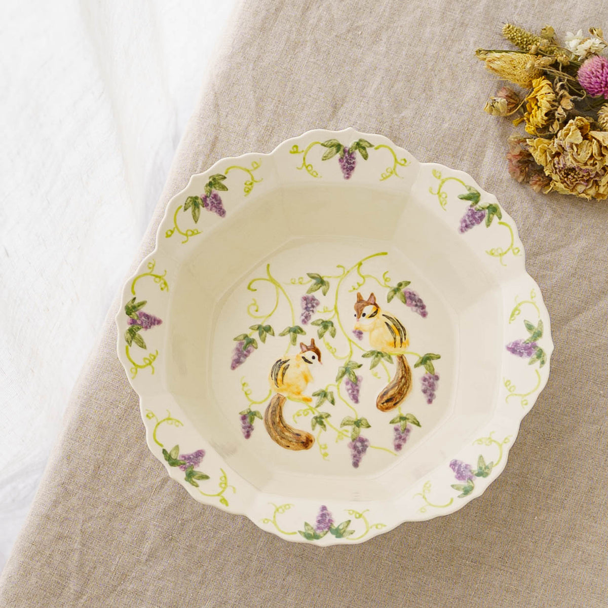 Bowl Squirrel Grape M｜Sugar Poppo