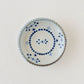 12cm plate small flower Blue｜Tosai gama