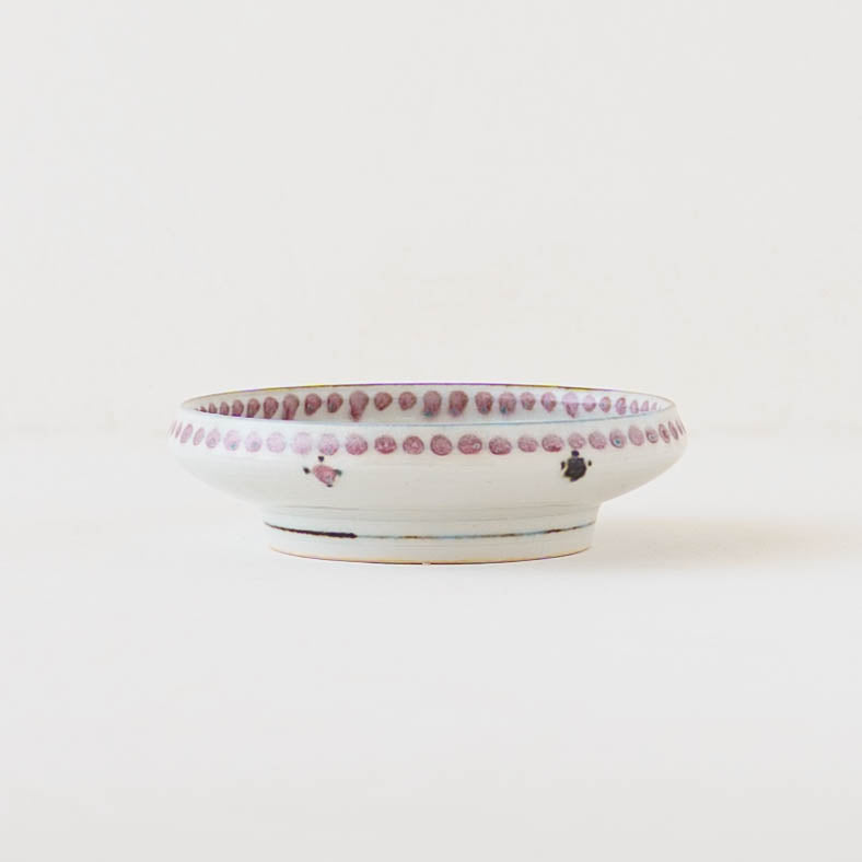 12cm plate small flower Red｜Tosai gama