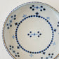 18cm plate small flower Blue｜Tosai gama