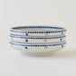 18cm plate small flower Blue｜Tosai gama