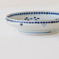 18cm plate small flower Blue｜Tosai gama