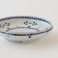 18cm plate small flower Blue｜Tosai gama