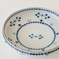 18cm plate small flower Blue｜Tosai gama