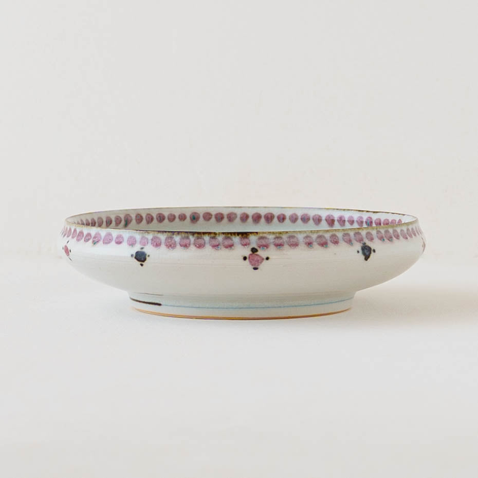 18cm plate small flower Red｜Tosai gama
