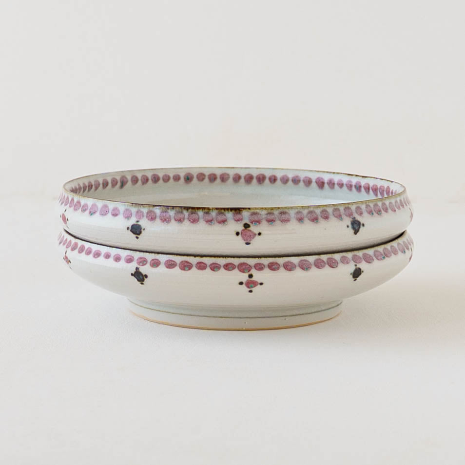 18cm plate small flower Red｜Tosai gama